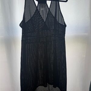 Black Mesh Swim Cover-Up